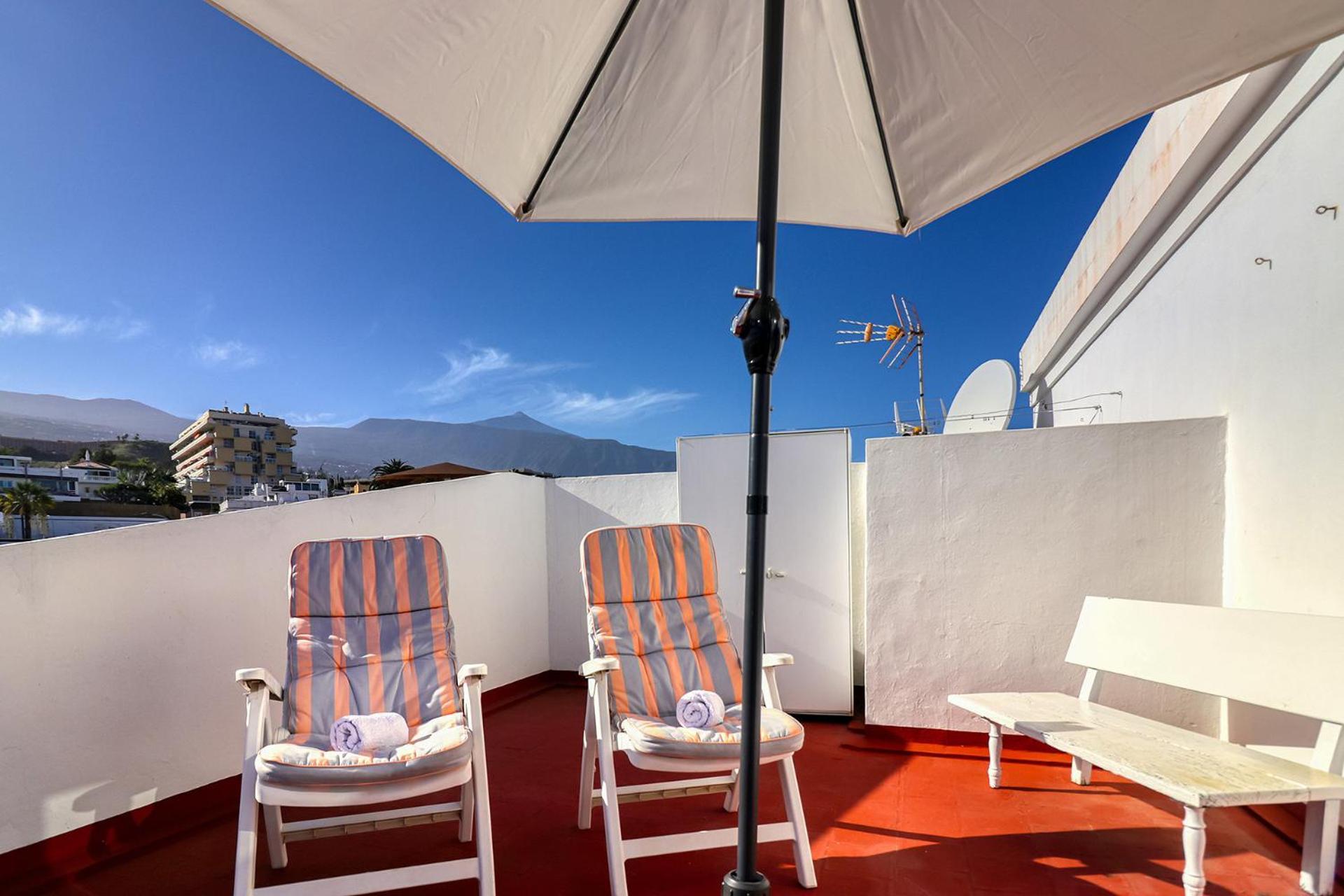 Spacious Penthouse With King-Size Bed, Huge Terrace, Ocean & Teide View Puerto de la Cruz  Exterior foto
